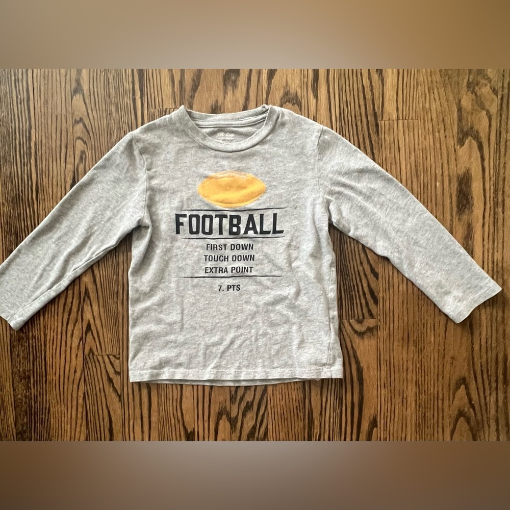 GAP Gray Football Graphic Kids Shirt